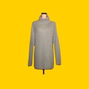 🆕 HALOGEN oversized turtleneck tunic sweater